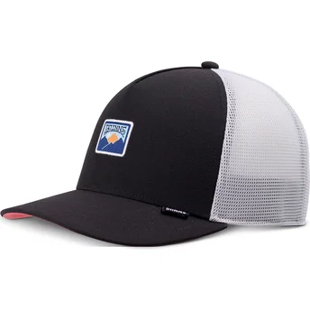 Gorra trucker negra y blanca Seersoftmesh HFT de Djinns