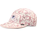 gorra-curva-beige-y-rosa-simple-aztek-soft-fc-de-djinns