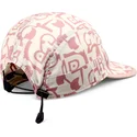 gorra-curva-beige-y-rosa-simple-aztek-soft-fc-de-djinns