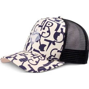Gorra trucker beige y negra Simple Aztek HFT de Djinns