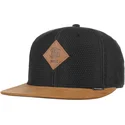 gorra-plana-negra-y-marron-snapback-honey-knit-de-djinns
