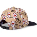 gorra-plana-beige-y-negra-snapback-para-nino-lucky-cat-linen-de-djinns