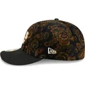 gorra-curva-negra-ajustada-59fifty-low-profile-floral-cord-three-looms-printed-corduroy-de-oakland-athletics-mlb-de-new-era