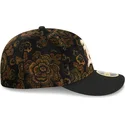 gorra-curva-negra-ajustada-59fifty-low-profile-floral-cord-three-looms-printed-corduroy-de-oakland-athletics-mlb-de-new-era