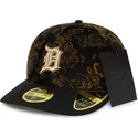 gorra-curva-negra-ajustada-59fifty-low-profile-floral-cord-three-looms-printed-corduroy-de-detroit-tigers-mlb-de-new-era