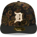 gorra-curva-negra-ajustada-59fifty-low-profile-floral-cord-three-looms-printed-corduroy-de-detroit-tigers-mlb-de-new-era