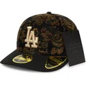 gorra-curva-negra-ajustada-59fifty-low-profile-floral-cord-three-looms-printed-corduroy-de-los-angeles-dodgers-mlb-de-new-era