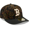 gorra-curva-negra-ajustada-59fifty-low-profile-floral-cord-three-looms-printed-corduroy-de-boston-red-sox-mlb-de-new-era