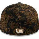 gorra-curva-negra-ajustada-59fifty-low-profile-floral-cord-three-looms-printed-corduroy-de-boston-red-sox-mlb-de-new-era