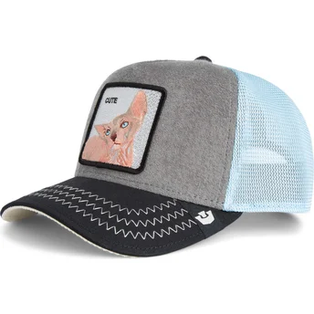 Gorra trucker multicolor gato Cute Remix The Farm de Goorin Bros.
