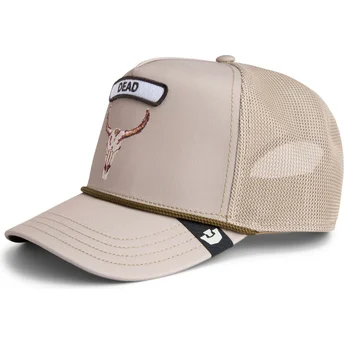Gorra trucker beige buey GB2 Skull The Rocker The Farm de Goorin Bros.