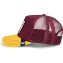 gorra-trucker-roja-y-amarilla-buho-the-real-talk-sport-the-farm-de-goorin-bros