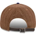 gorra-plana-marron-y-azul-ajustable-9fifty-retro-crown-wool-pinstripe-de-los-angeles-dodgers-mlb-de-new-era