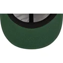 gorra-plana-marron-y-verde-ajustable-9fifty-retro-crown-wool-pinstripe-de-oakland-athletics-mlb-de-new-era
