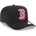 gorra-curva-negra-snapback-9fifty-a-frame-neon-de-boston-red-sox-mlb-de-new-era