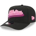 gorra-curva-negra-snapback-9fifty-a-frame-neon-de-oakland-athletics-mlb-de-new-era