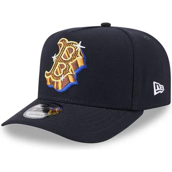 Gorra curva azul marino snapback 9FIFTY A Frame Emblem de Boston Red Sox MLB de New Era