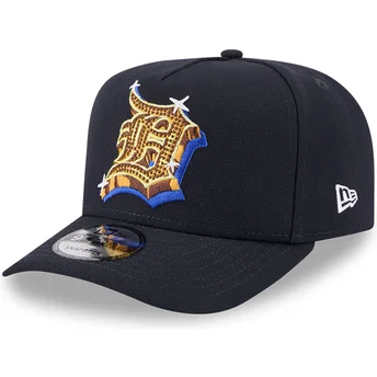 Gorra curva azul marino snapback 9FIFTY A Frame Emblem de Detroit Tigers MLB de New Era
