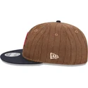 gorra-plana-marron-y-azul-marino-ajustable-9fifty-retro-crown-wool-pinstripe-de-boston-red-sox-mlb-de-new-era