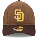 gorra-curva-marron-ajustable-9twenty-a-frame-wool-pinstripe-de-san-diego-padres-mlb-de-new-era
