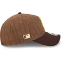 gorra-curva-marron-ajustable-9twenty-a-frame-wool-pinstripe-de-san-diego-padres-mlb-de-new-era