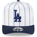 gorra-curva-blanca-y-azul-snapback-9fifty-a-frame-satin-pinstripe-de-los-angeles-dodgers-mlb-de-new-era