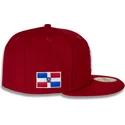 gorra-plana-roja-ajustada-59fifty-side-dominican-republic-de-new-york-yankees-mlb-de-new-era