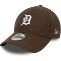 gorra-curva-marron-snapback-9forty-melton-wool-de-detroit-tigers-mlb-de-new-era