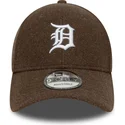 gorra-curva-marron-snapback-9forty-melton-wool-de-detroit-tigers-mlb-de-new-era