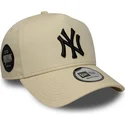 gorra-curva-beige-snapback-9forty-e-frame-side-patch-de-new-york-yankees-mlb-de-new-era