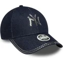 gorra-curva-azul-marino-ajustable-para-mujer-9forty-sequin-denim-de-new-york-yankees-mlb-de-new-era