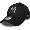 gorra-curva-negra-ajustable-para-mujer-9forty-metallic-logo-de-new-york-yankees-mlb-de-new-era
