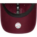 gorra-curva-granate-ajustable-para-mujer-con-logo-beige-9twenty-boucle-de-los-angeles-dodgers-mlb-de-new-era