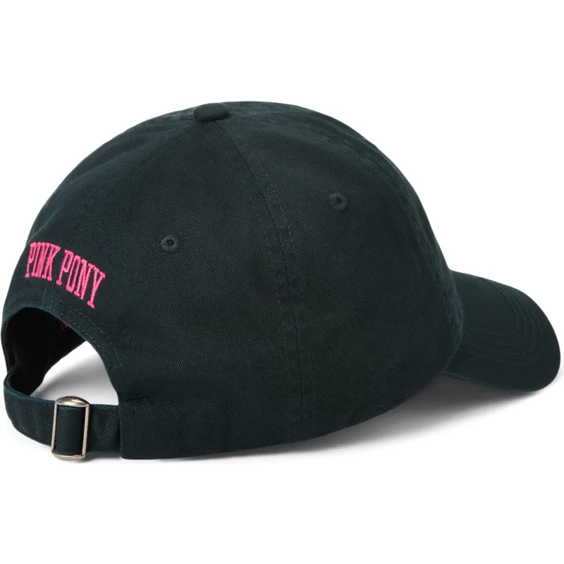 gorra-curva-negra-ajustable-pink-pony-twill-de-polo-ralph-lauren
