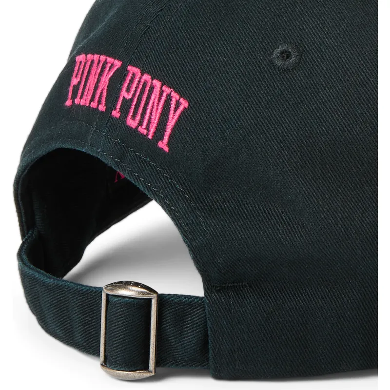 gorra-curva-negra-ajustable-pink-pony-twill-de-polo-ralph-lauren