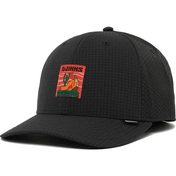 Gorra curva negra ajustable TrueFit Resting Man de Djinns