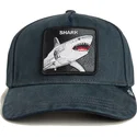 gorra-curva-negra-denim-snapback-tiburon-smurf-the-showdown-the-farm-de-goorin-bros