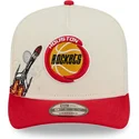 gorra-curva-beige-y-roja-snapback-9fifty-a-frame-precurved-hardwood-classics-de-houston-rockets-nba-de-new-era