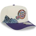 gorra-curva-beige-y-violeta-snapback-9fifty-a-frame-precurved-hardwood-classics-de-utah-jazz-nba-de-new-era