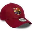 gorra-curva-roja-ajustable-de-fc-barcelona-laliga-9forty-core-de-new-era