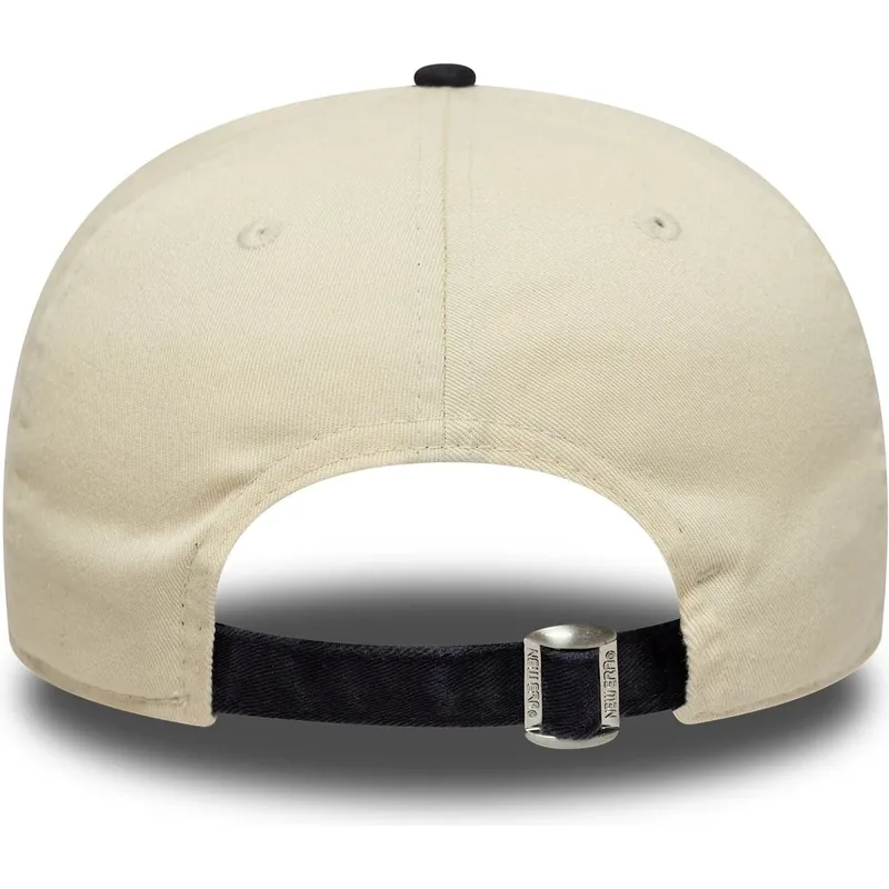 gorra-curva-beige-y-azul-marino-ajustable-19twenty-washed-graphic-de-new-york-yankees-mlb-de-new-era