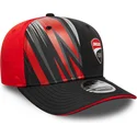 gorra-curva-negra-y-roja-snapback-9seventy-stretch-snap-print-de-ducati-motor-motogp-de-new-era