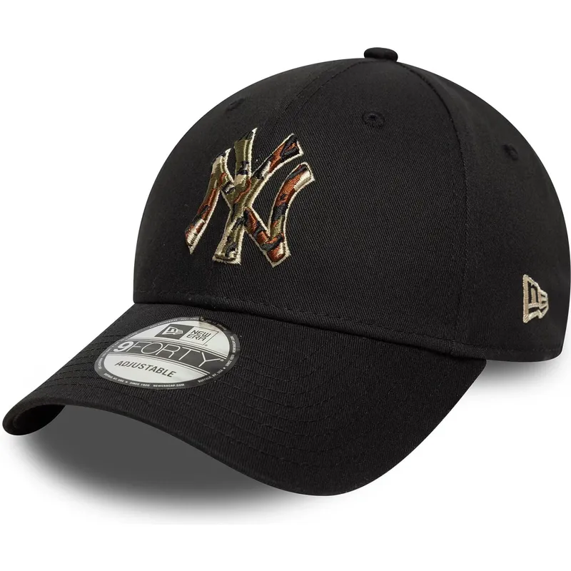 gorra-curva-negra-ajustable-9forty-camo-infill-de-new-york-yankees-mlb-de-new-era