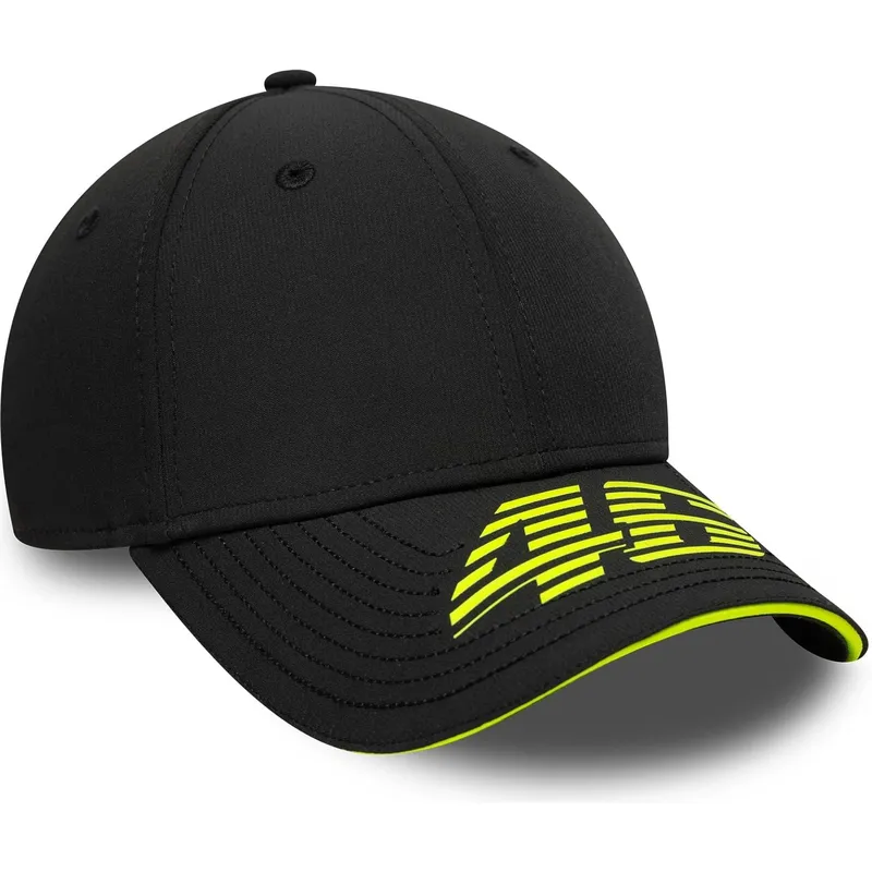 gorra-curva-negra-ajustable-9forty-recycled-stripe-de-valentino-rossi-vr46-motogp-de-new-era