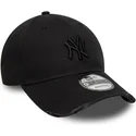 gorra-curva-negra-ajustable-con-logo-negro-9forty-wash-distress-de-new-york-yankees-mlb-de-new-era