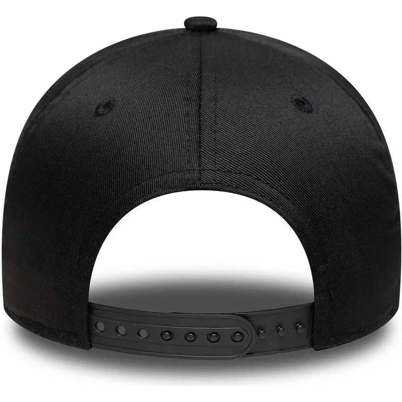 gorra-curva-negra-snapback-9forty-e-frame-metallic-de-los-angeles-lakers-nba-de-new-era