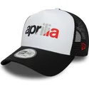 gorra-trucker-blanca-y-negra-a-frame-wordmark-de-aprilia-piaggio-de-new-era