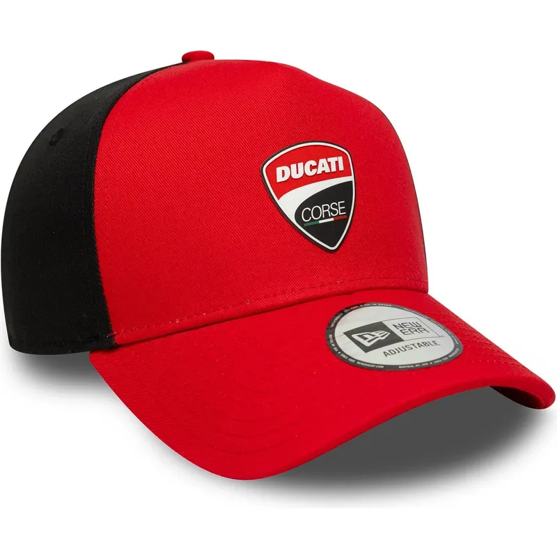 gorra-curva-roja-snapback-9forty-e-frame-de-ducati-motor-motogp-de-new-era