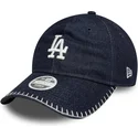 gorra-curva-azul-marino-ajustable-para-mujer-9twenty-denim-stitch-de-los-angeles-dodgers-mlb-de-new-era