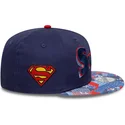 gorra-plana-azul-marino-snapback-para-nino-9fifty-de-superman-dc-comics-de-new-era